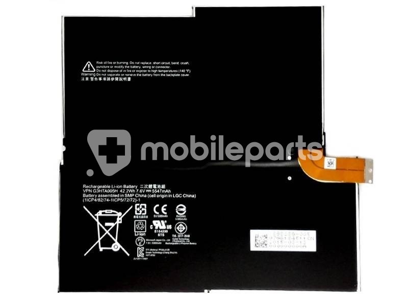 Batteria G3HTA005H 5547 mAh Microsoft Surface PRO 3