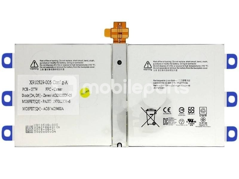 Batteria G3HTA027H 5087 mAh Microsoft Surface Pro 4