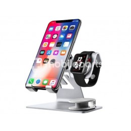 iWatch iPhone Aluminum Stand Base Silver