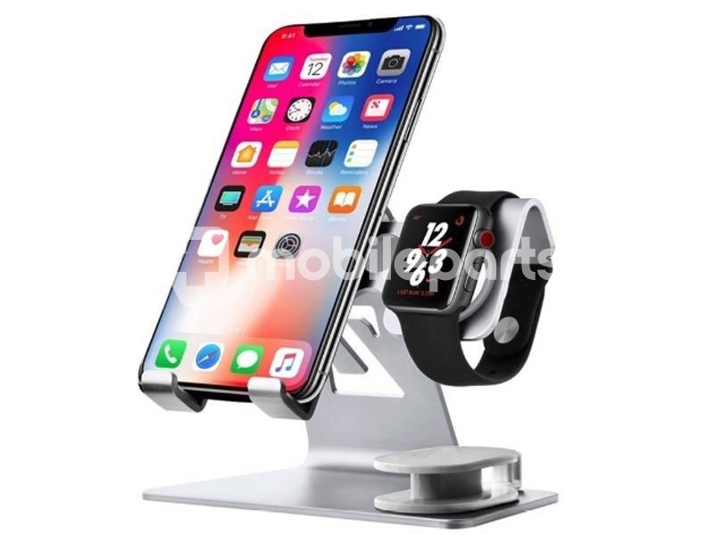 iWatch iPhone Aluminum Stand Base Silver