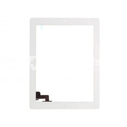 Touch Screen Bianco + Biadesivo + Tasto Centrale Compleato Ipad 2 No Logo