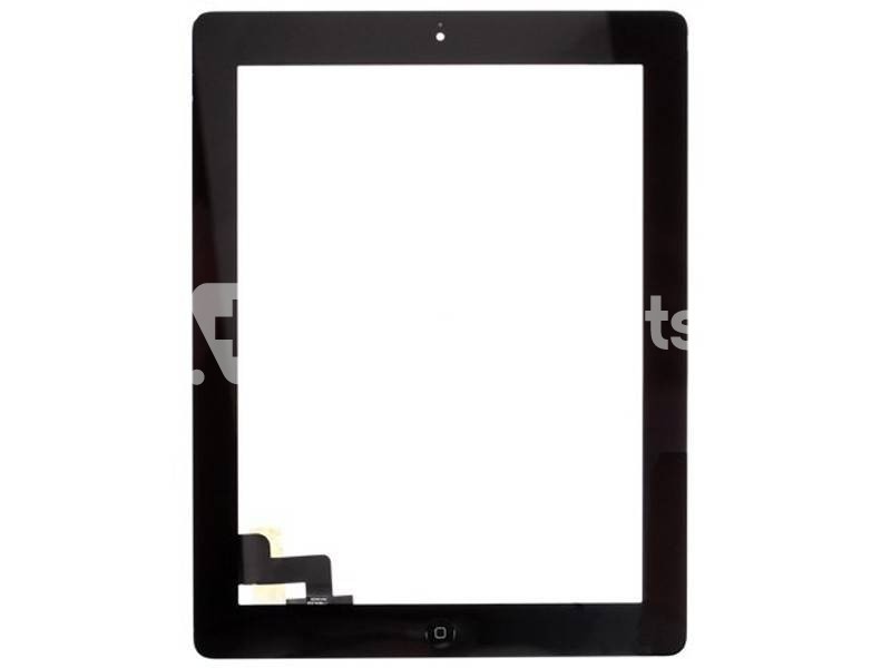 Touch Screen Nero + Biadesivo + Tasto Centrale Completo Ipad 2