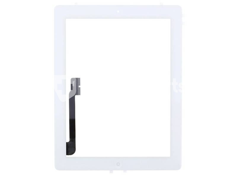 Touch Screen Bianco + Adesivo + Tasto Home Completo iPad 3 No Logo