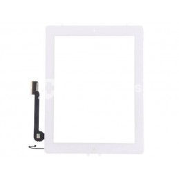 Touch Screen Bianco + Tasto Home Completo + Adesivo iPad 4