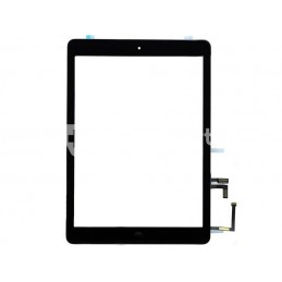 Touch Screen Nero + Biadesivo + Tasto Centrale Compleato iPad Air No Logo