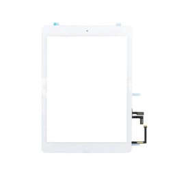 Touch Screen Bianco + Biadesivo + Tasto Centrale Completo iPad Air No Logo