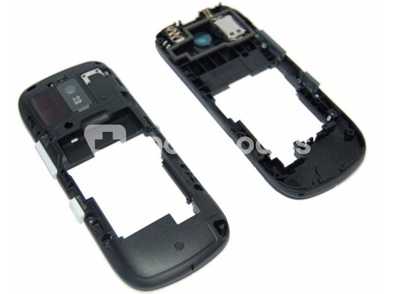 Middle Frame Black-White Nokia 202 Asha