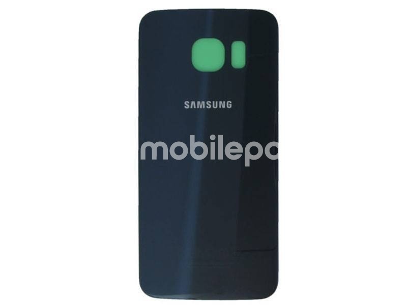 Retro Cover Blu Scuro + Adesivo Guarnizione Samsung SM-G925 "x Ver Nero Ori