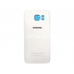 Retro Cover Bianco + Adesivo Guarnizione Samsung SM-G925 S6 Edge Ori