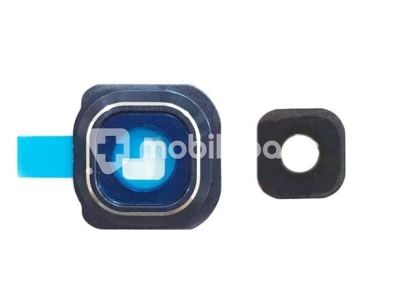 Vetrino + Frame Fotocamera Samsung G925 S6 Edge x Versione Blu