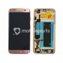 Display Touch Pink-Gold + Frame Samsung SM- G935 S7 Edge 