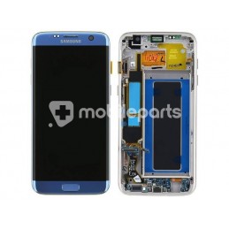 Display Touch Light Blue + Frame Samsung SM-G935 S7 EDGE OEM