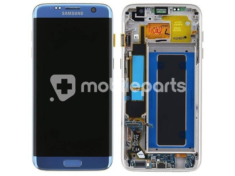 Display Touch Light Blue + Frame Samsung SM-G935 S7 EDGE OEM