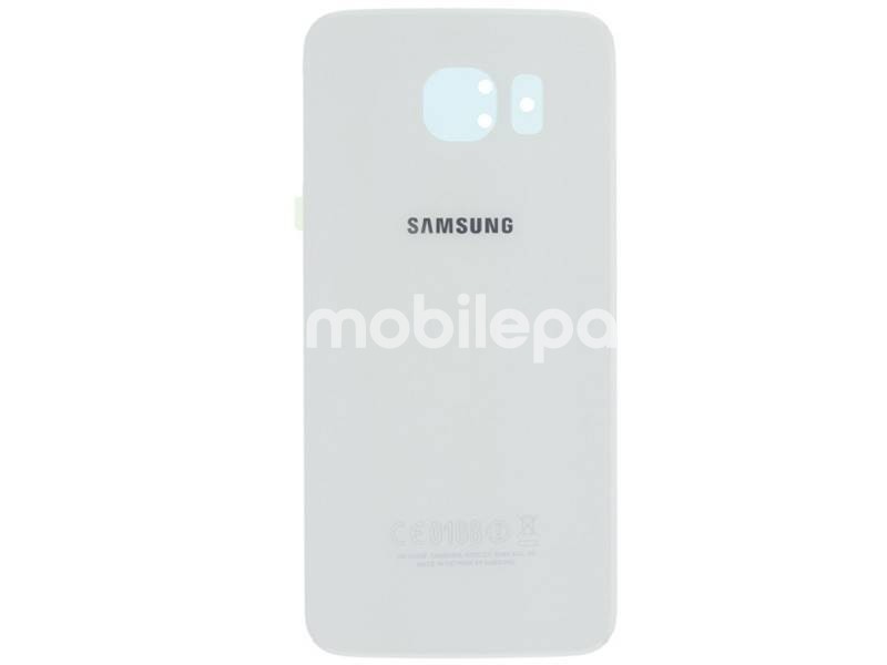 Retro Cover Bianco + Adesivo Guarnizione Samsung SM-G920 Ori