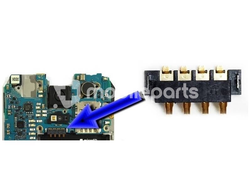 Connettore 4 Pin Su Scheda-Madre Connessione Batteria Samsung SM-G800F