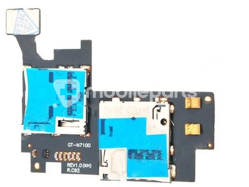 Lettore Sim Card + Mmc Reader Flat Cable Samsung N7100