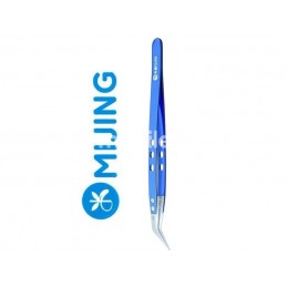 Mijing Tweezer Blue Curved Tip