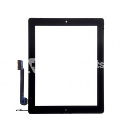 Touch Screen Nero + Tasto Home Completo + Adesivo iPad 4