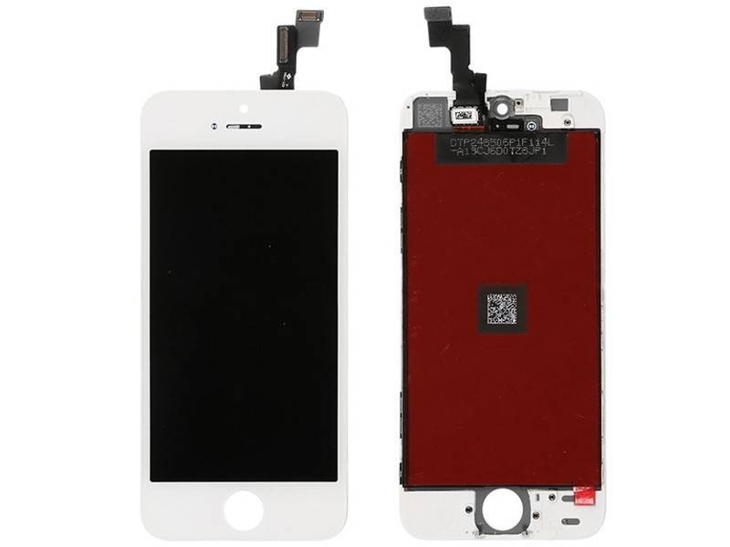 Display Touch Bianco + Frame iPhone 5S - SE No Logo Flex