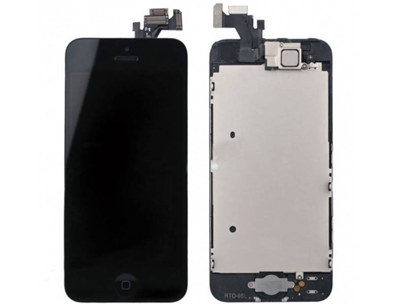 Display Touch Nero  Full Parts iPhone 5 No Logo Flex