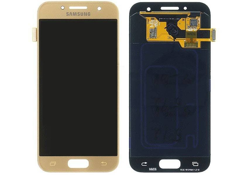 Display Touch Gold Samsung SM-A320F A3 2017