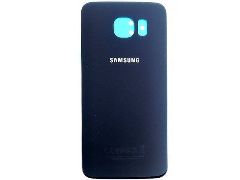 Retro Cover Blu Scuro + Adesivo Guarnizione Samsung SM-G920 "X Ver Nero ori