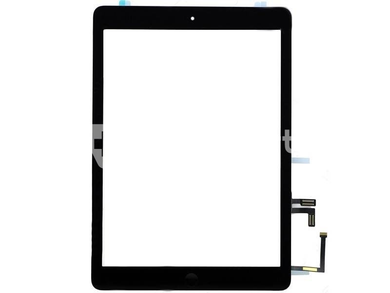 Touch Screen Nero + Biadesivo + Tasto Centrale Compleato iPad Air No Logo