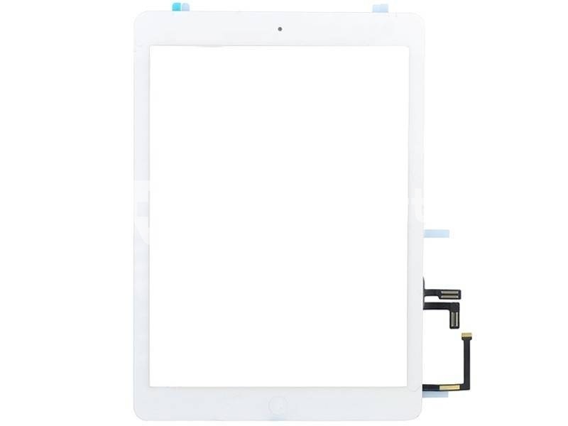 Touch Screen Bianco + Biadesivo + Tasto Centrale Completo iPad Air No Logo